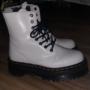 OFFER Brand new white Jadon platform doc martens